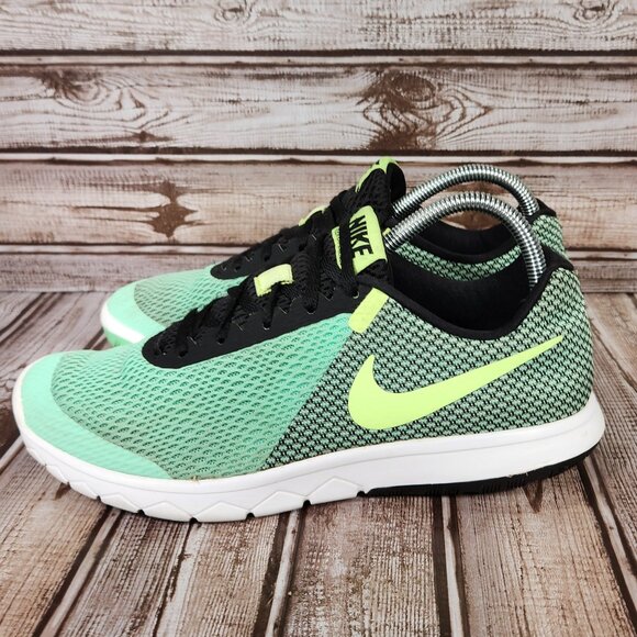 NIKE Flex Experience RN 6 Womens 9 Green Black Running Sneakers Shoes 881805-300 - Picture 4 of 9